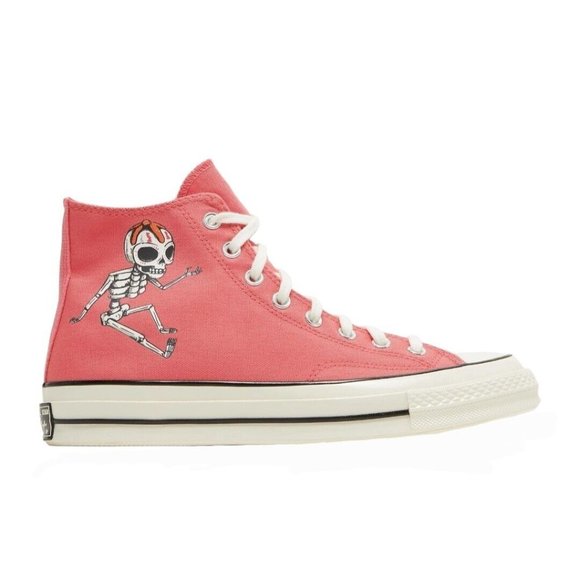 Converse Chuck Taylor 70 Hi \'Dia De Los Muertos\' Retro Pink Sneakers 173113C
